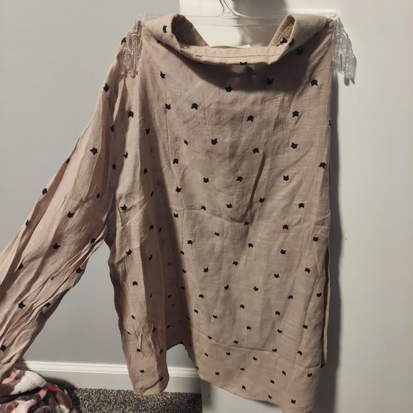 NEW Cat Lady Keyhole Shirt - Picture 14 of 16